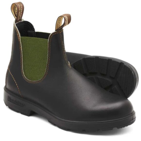 BLUNDSTONE #519 STOUT BROWN/OLIVE - Picture 1 of 4